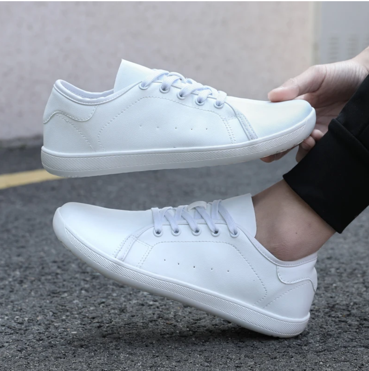 The Casual Barefoot Wanderer White